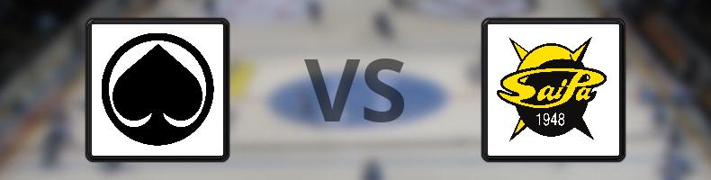 Ässät - SaiPa odds, speltips, resultat i SM-liiga
