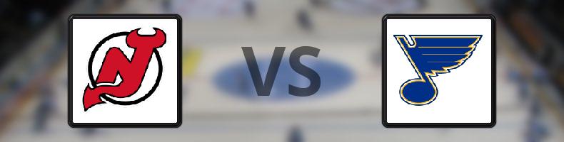 New Jersey Devils - St Louis Blues odds, speltips, resultat i NHL