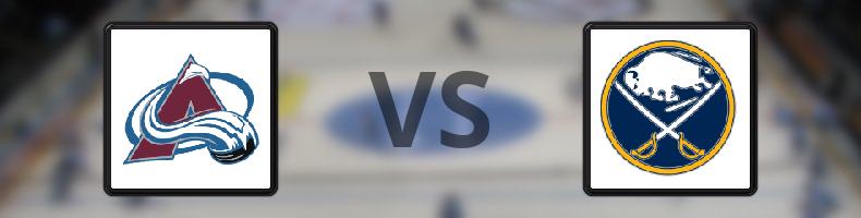 Colorado Avalanche - Buffalo Sabres odds, speltips, resultat i NHL