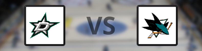 Dallas Stars - San José Sharks odds, speltips, resultat i NHL