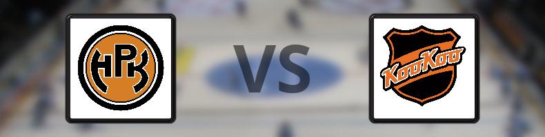 HPK - KooKoo odds, speltips, resultat i SM-liiga
