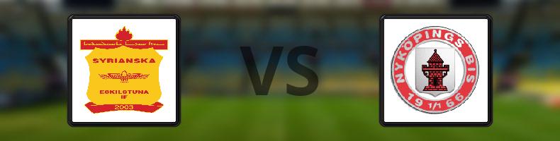 Syrianska Eskilstuna IF - Nyköpings BIS odds, speltips, resultat i Division 2