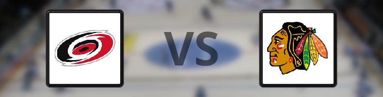 Carolina Hurricanes - Chicago Blackhawks odds, speltips, resultat i NHL