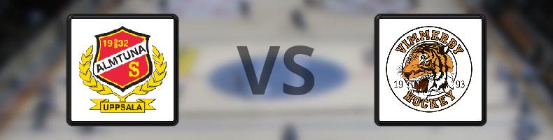 Almtuna - Vimmerby HC odds, speltips, resultat i HockeyAllsvenskan