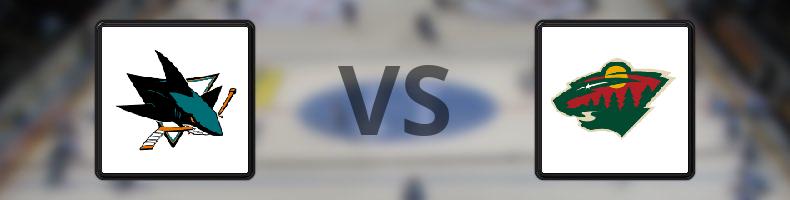 San José Sharks - Minnesota Wild odds, speltips, resultat i NHL