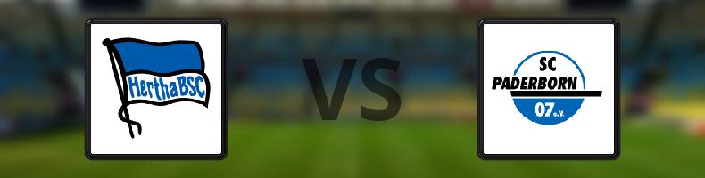 Hertha Berlin - SC Paderborn 07 odds, speltips, resultat i 2. Bundesliga