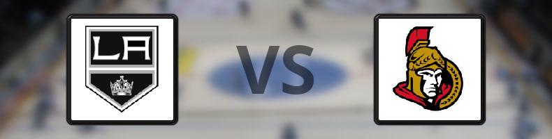 Los Angeles Kings - Ottawa Senators odds, speltips, resultat i NHL