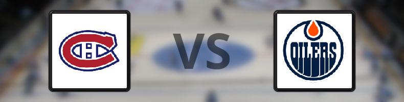 Montreal Canadiens - Edmonton Oilers odds, speltips, resultat i NHL