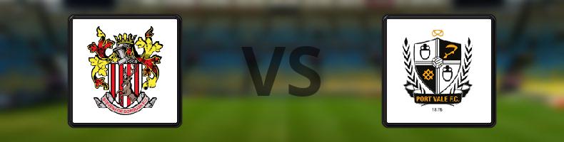 Stevenage - Port Vale odds, speltips, resultat i League One