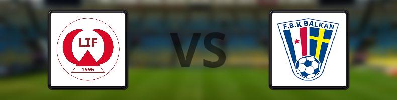 Linero IF - FBK Balkan odds, speltips, resultat i Division 2