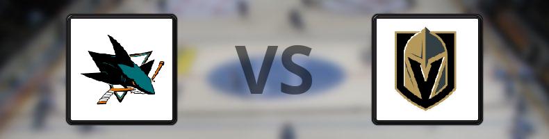 San José Sharks - Vegas Golden Knights odds, speltips, resultat i NHL