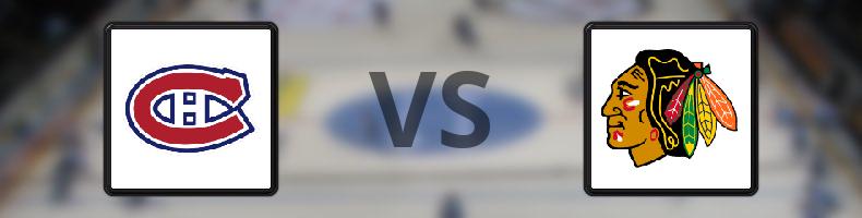 Montreal Canadiens - Chicago Blackhawks odds, speltips, resultat i NHL