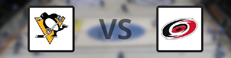 Pittsburgh Penguins - Carolina Hurricanes odds, speltips, resultat i NHL