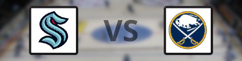 Seattle Kraken - Buffalo Sabres odds, speltips, resultat i NHL