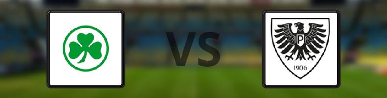 Greuther Fürth - Preußen Münster odds, speltips, resultat i 2. Bundesliga