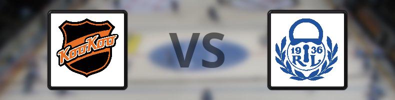 KooKoo - Lukko odds, speltips, resultat i SM-liiga