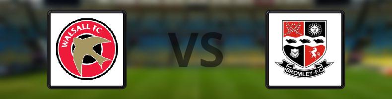 Walsall - Bromley odds, speltips, resultat i League Two