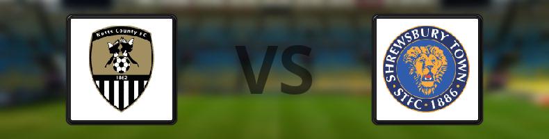 Notts County - Shrewsbury odds, speltips, resultat i League Two