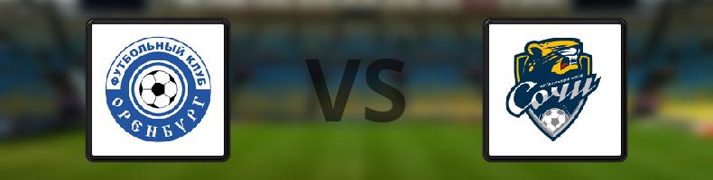 FC Orenburg - PFC Sotji odds, speltips, resultat i Ryska Premier League