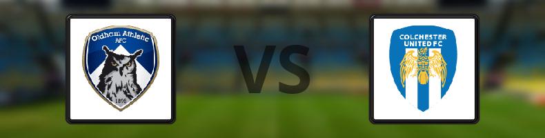 Oldham - Colchester odds, speltips, resultat i League Two