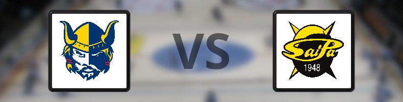 Jukurit - SaiPa odds, speltips, resultat i SM-liiga