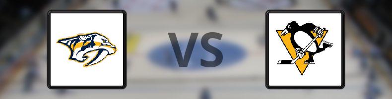 Nashville Predators - Pittsburgh Penguins odds, speltips, resultat i NHL