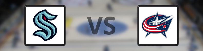 Seattle Kraken - Columbus Blue Jackets odds, speltips, resultat i NHL