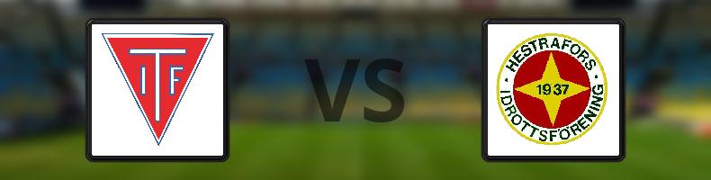 Tvååkers IF - Hestrafors IF odds, speltips, resultat i Division 2