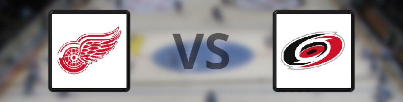 Detroit Red Wings - Carolina Hurricanes odds, speltips, resultat i NHL