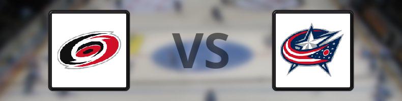 Carolina Hurricanes - Columbus Blue Jackets odds, speltips, resultat i NHL