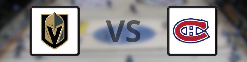 Vegas Golden Knights - Montreal Canadiens odds, speltips, resultat i NHL