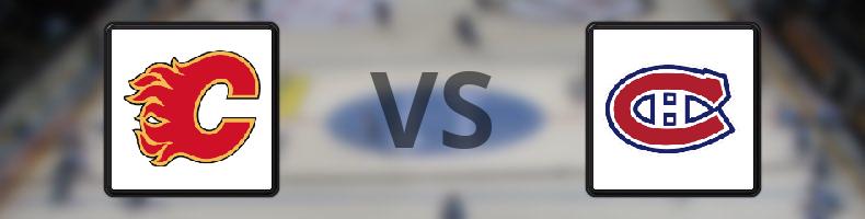 Calgary Flames - Montreal Canadiens odds, speltips, resultat i NHL