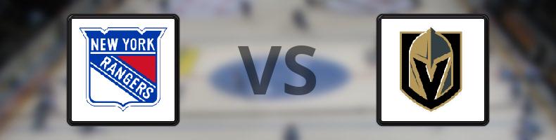 New York Rangers - Vegas Golden Knights odds, speltips, resultat i NHL