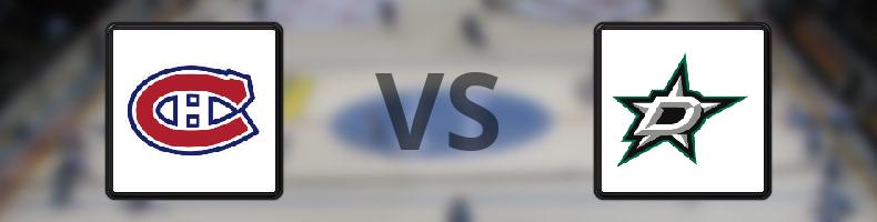Montreal Canadiens - Dallas Stars odds, speltips, resultat i NHL