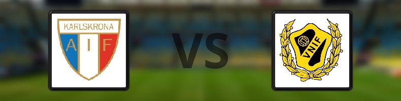 FK Karlskrona - Växjö Norra IF odds, speltips, resultat i Division 2