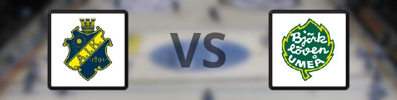 AIK - Björklöven odds, speltips, resultat i HockeyAllsvenskan