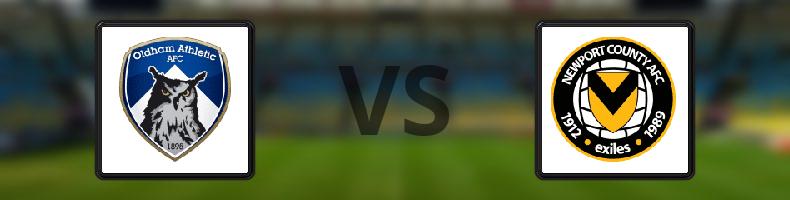 Oldham - Newport County odds, speltips, resultat i League Two