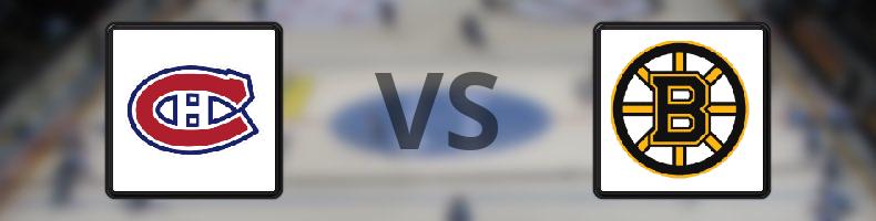 Montreal Canadiens - Boston Bruins odds, speltips, resultat i NHL