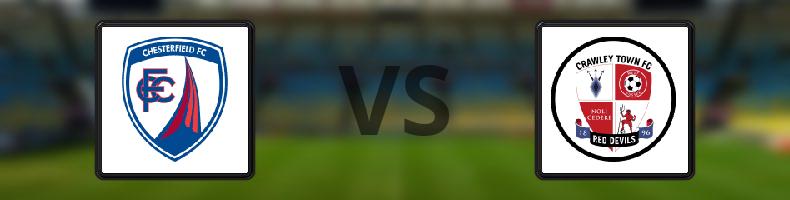 Chesterfield - Crawley odds, speltips, resultat i League Two