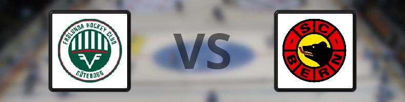 Frölunda - SC Bern odds, speltips, resultat i CHL