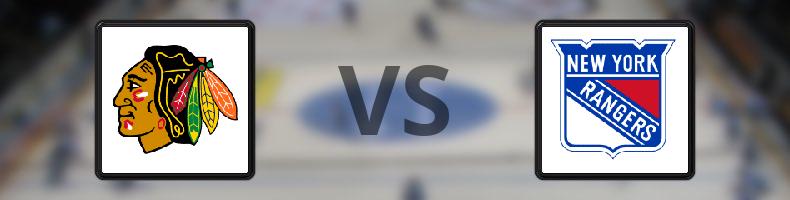 Chicago Blackhawks - New York Rangers odds, speltips, resultat i NHL
