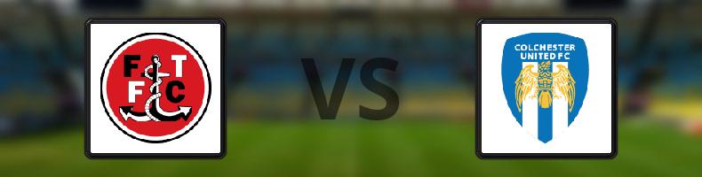 Fleetwood Town - Colchester odds, speltips, resultat i League Two
