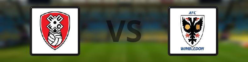 Rotherham - AFC Wimbledon odds, speltips, resultat i League One