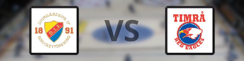 Djurgården - Timrå odds, speltips, resultat i SHL