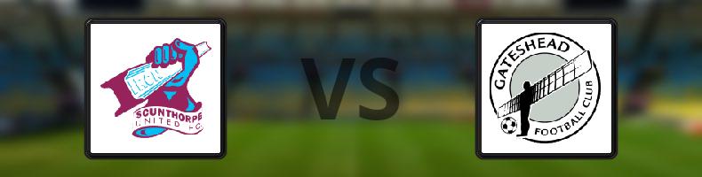 Scunthorpe - Gateshead odds, speltips, resultat i National League