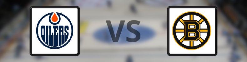 Edmonton Oilers - Boston Bruins odds, speltips, resultat i NHL