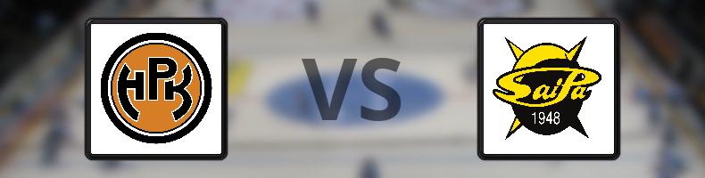 HPK - SaiPa odds, speltips, resultat i SM-liiga