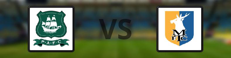 Plymouth - Mansfield odds, speltips, resultat i League One