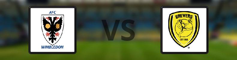 AFC Wimbledon - Burton Albion odds, speltips, resultat i League One