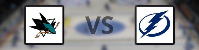 San José Sharks - Tampa Bay Lightning odds, speltips, resultat i NHL